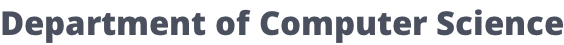Department of Computer Science
